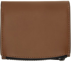 Maison Margiela Brown & Black Leather Zip Wallet