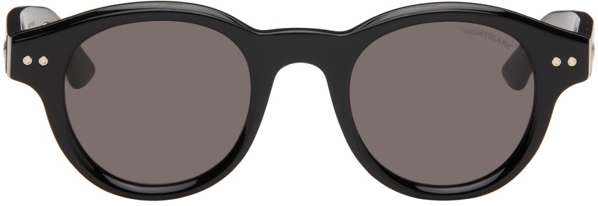 Photo: Montblanc Black Round Sunglasses