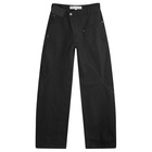 JW Anderson Men's Twisted Workwear Jeans in Black