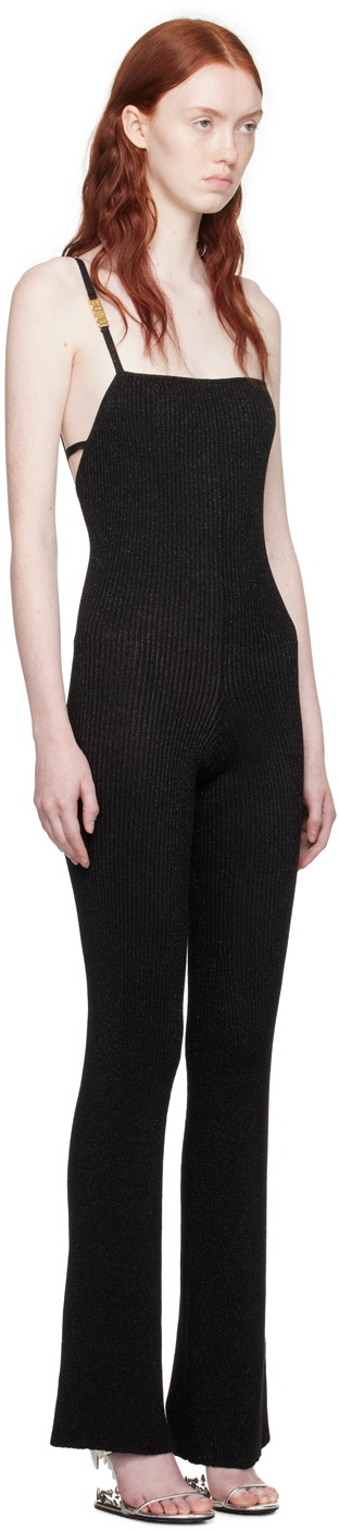 GCDS Black Metallic Jumpsuit