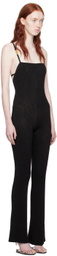 GCDS Black Metallic Jumpsuit
