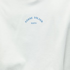 Stone Island Men's Marina Plated Dyed Popover Hoody in Sky Blue