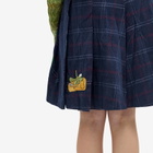 Brain Dead Women's Mesa Pleated Skirt in Blue Multi