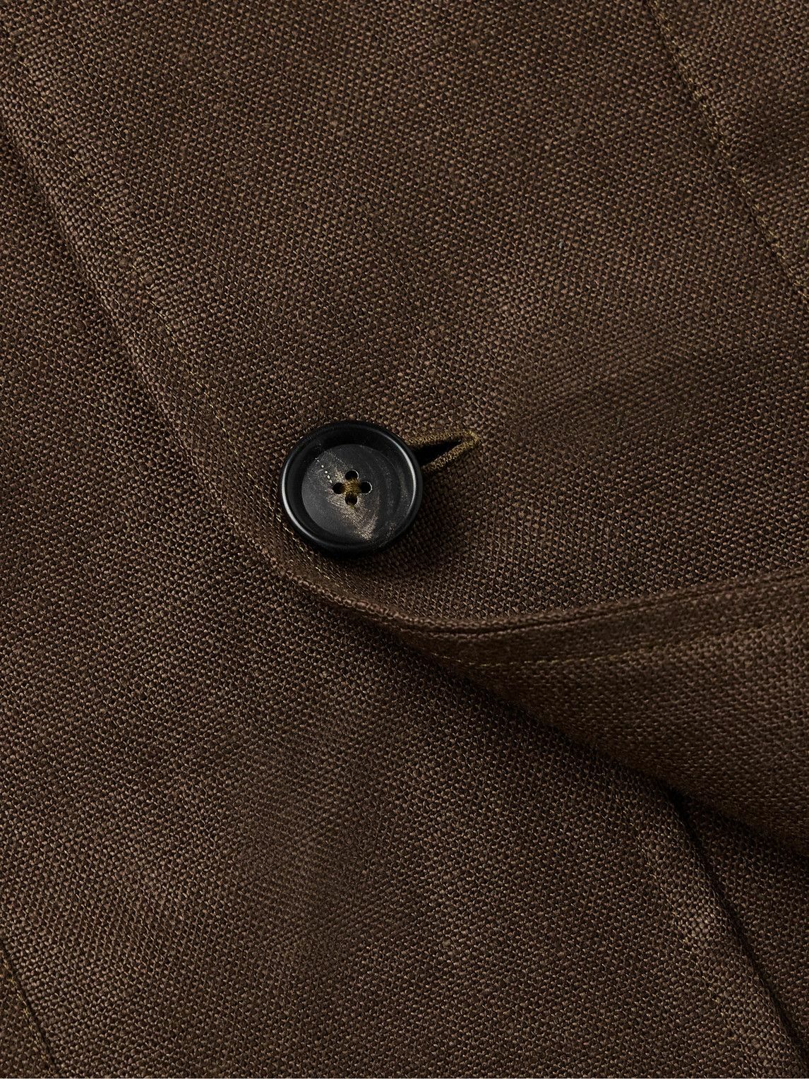 De Petrillo - Slim-Fit Linen Overshirt - Brown