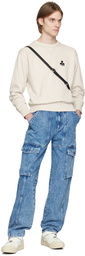 Isabel Marant Blue Javier Denim Cargo Pants