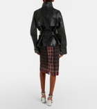 Maison Margiela Checked pencil skirt
