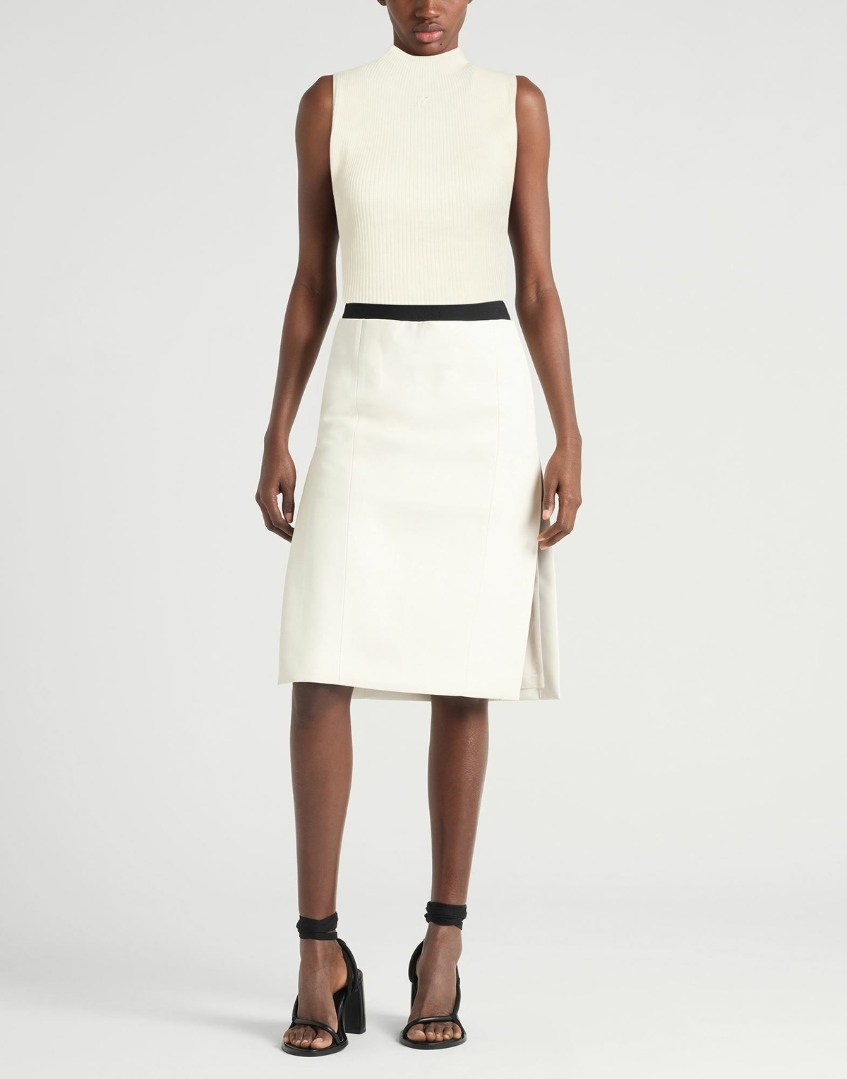 Courrèges Womens Turtleneck Ivory