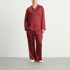 SKIMS Men's Sateen Sleep Set in Red Heart Halfdrop