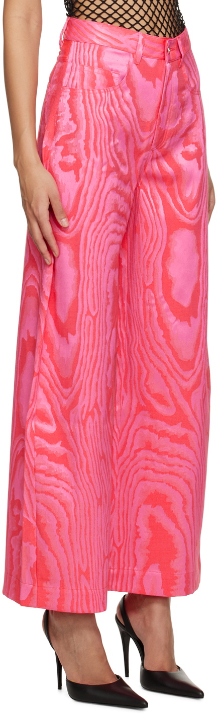 Marques Almeida Pink Wide-Leg Trousers
