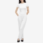 DONNI. Women's Baby Rib Baby T-Shirt in Powder