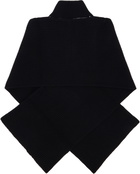 MM6 Maison Margiela Black Fisherman Knit Camionneur Scarf