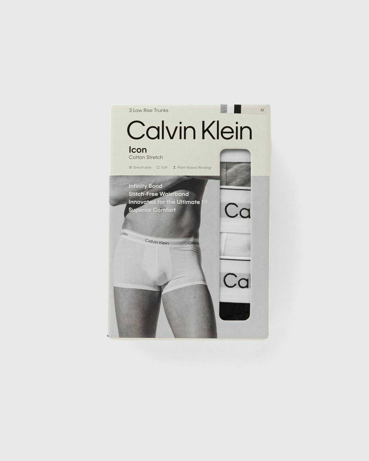 Calvin Klein Underwear LOW RISE TRUNK ICON COTTON STRETCH 3-PACK Multi-color Mens Boxers & Brief