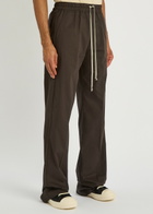 Rick Owens Dietrich Straight-leg Cotton-poplin Trousers Dark Brown