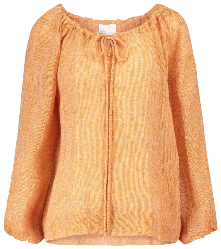 Photo: Lisa Marie Fernandez - Linen-blend blouse