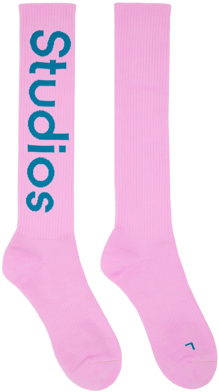 Photo: Acne Studios Pink Knee-High Socks