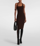 Courrèges Undressed ribbed-knit midi dress