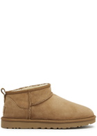Ugg Classic Ultra Mini Suede Ankle Boots, Ankle Boots, Rubber Outsole TAN