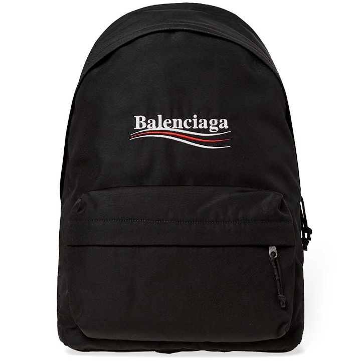 Photo: Balenciaga Political Campaign Logo Nylon Backpack