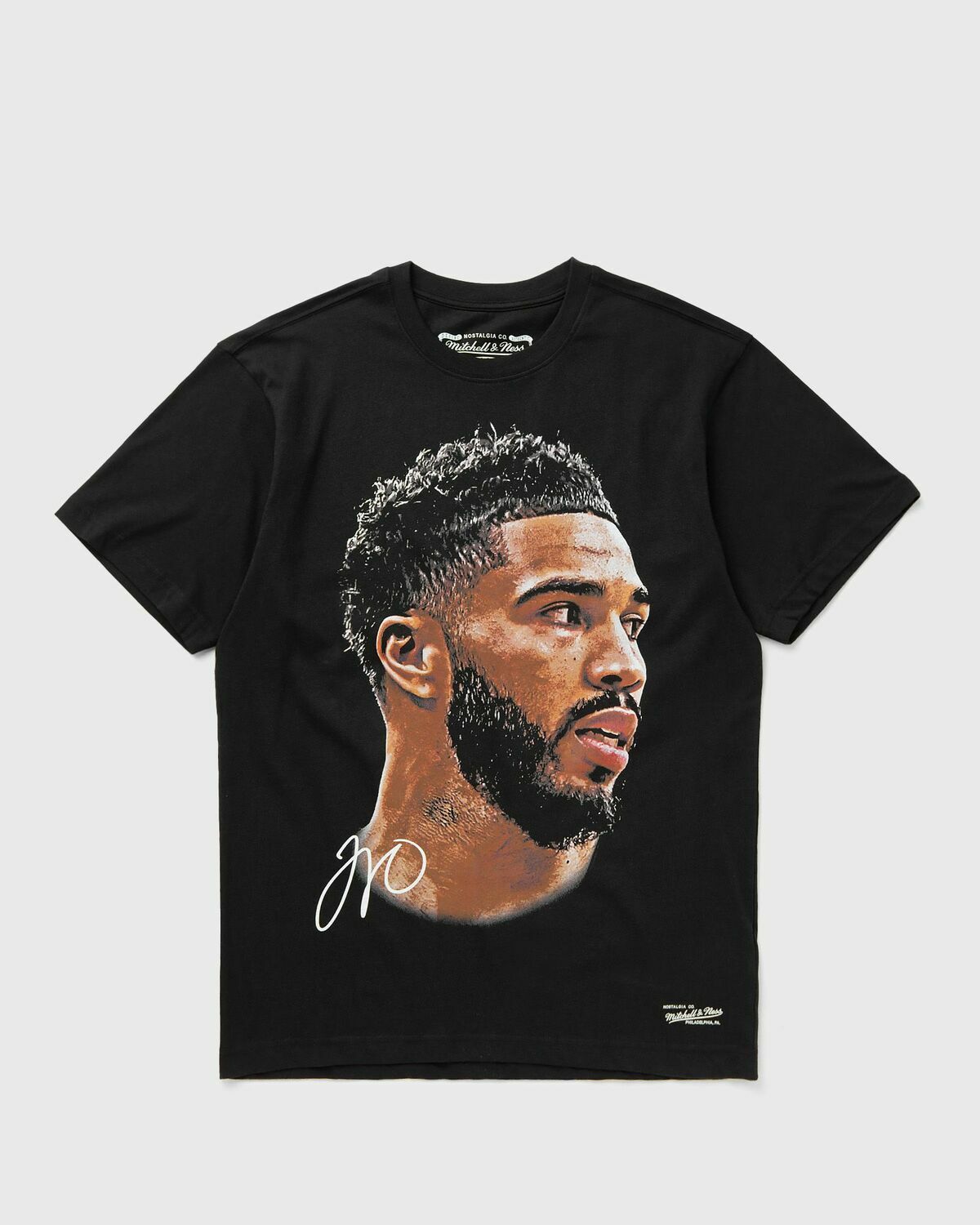 Mitchell & Ness NBPA REAL BIG FACE TEE PLAYERS ASSOC JAYSON TATUM Black Mens Shortsleefe