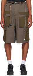 Archival Reinvent Brown Belted Shorts