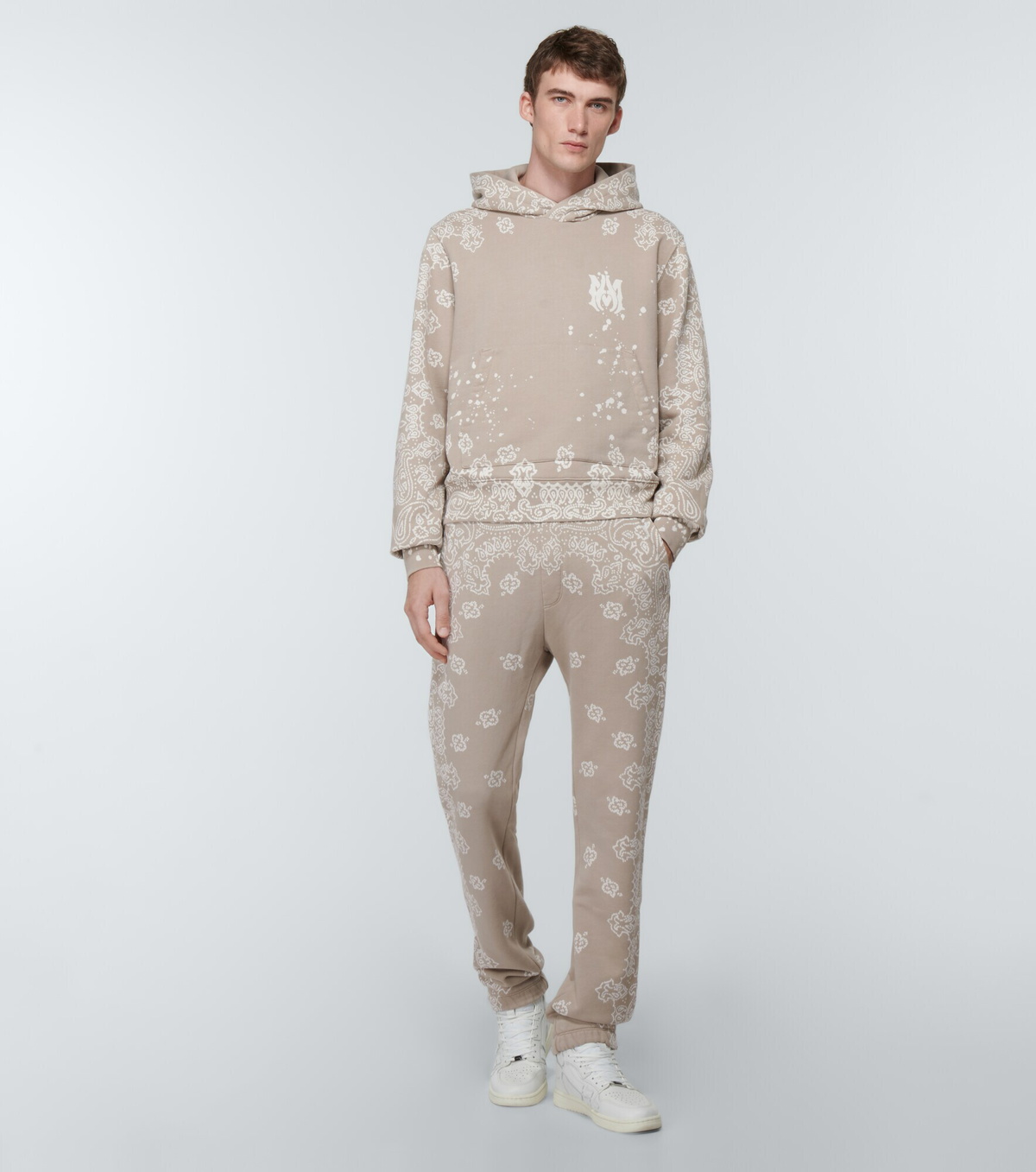Amiri - Bandana cotton jersey hoodie