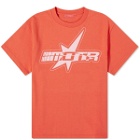 Members of the Rage Men's Star Logo T-Shirt in Infrared