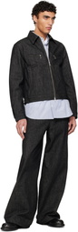 FUMITO GANRYU Black Reverse 5P Jeans