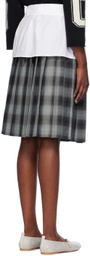Ashley Williams Gray Collar Midi Skirt