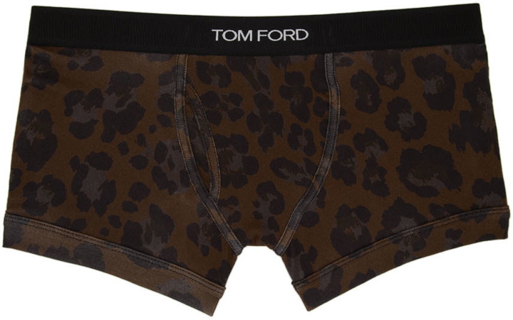 Photo: TOM FORD Brown Leopard Boxer Briefs