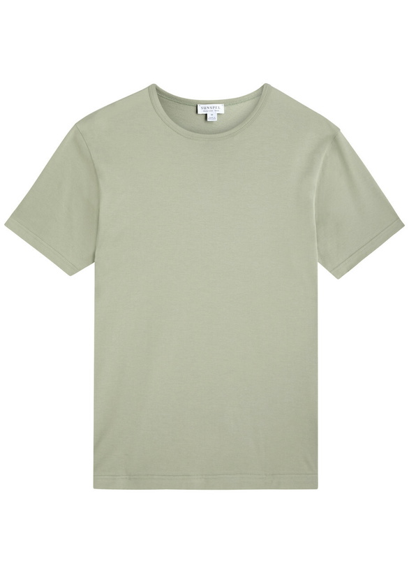 Photo: Sunspel Cotton T-shirt Light Green