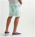 Faherty - Cross Creek Tie-Dyed Loopback Cotton-Jersey Shorts - Blue