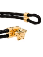 VERSACE - Medusa Braided Leather Bracelet