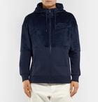 Nike - Fleece and Cotton-Blend Jersey Zip-Up Hoodie - Men - Navy