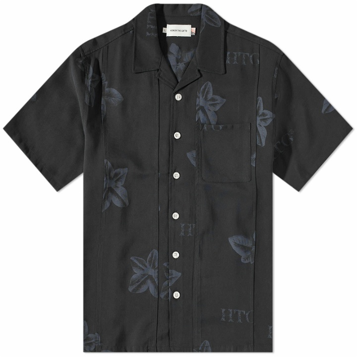 Photo: Honor the Gift Men's Floral Tobacco Vacation Shirt in Black