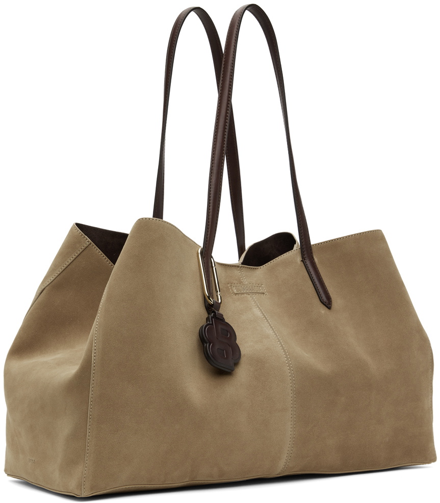 BOSS Beige Suede Tote
