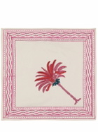 LES OTTOMANS Set Of 4 Handprinted Cotton Napkins