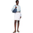 MARGESHERWOOD Navy Soft Boston Bag