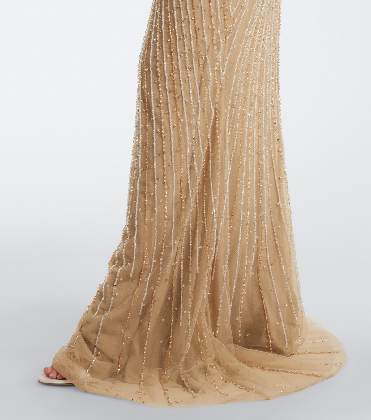Georges Hobeika Embellished tulle gown