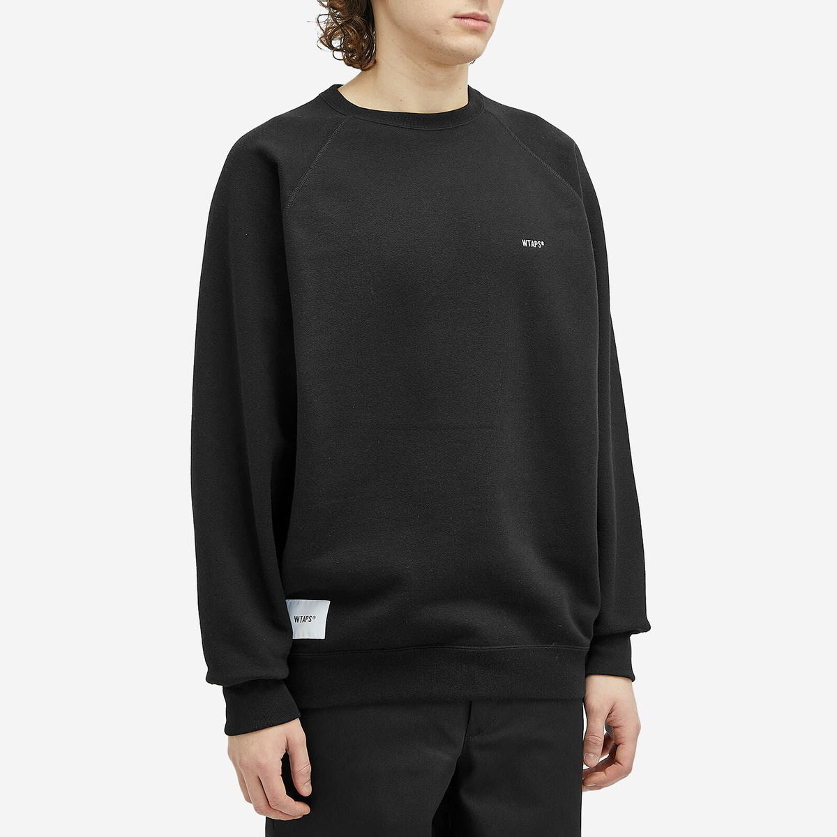 WTAPS Men's 25 Logo Embroidered Sweatshirt in Black WTAPS