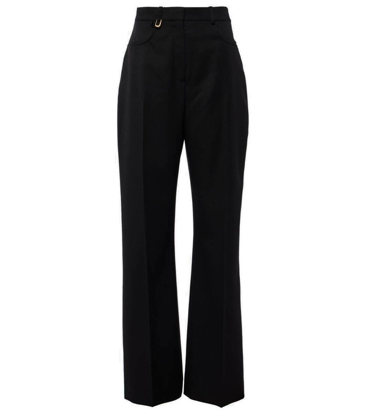 Photo: Jacquemus Le Pantalon Sauge wool flared pants