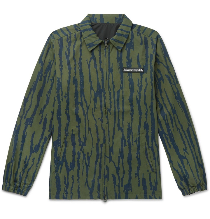 Photo: Billionaire Boys Club - Reversible Printed Shell Coach Jacket - Green