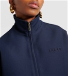 Gucci Logo gabardine bomber jacket