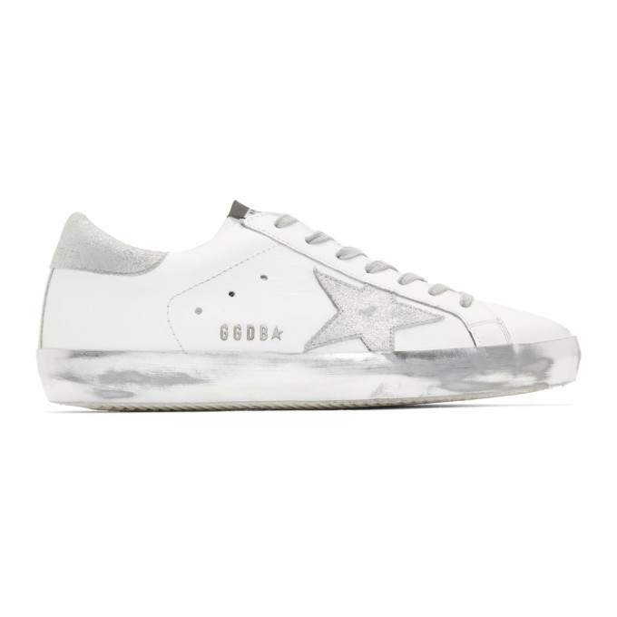 Photo: Golden Goose White and Silver Superstar Sneakers