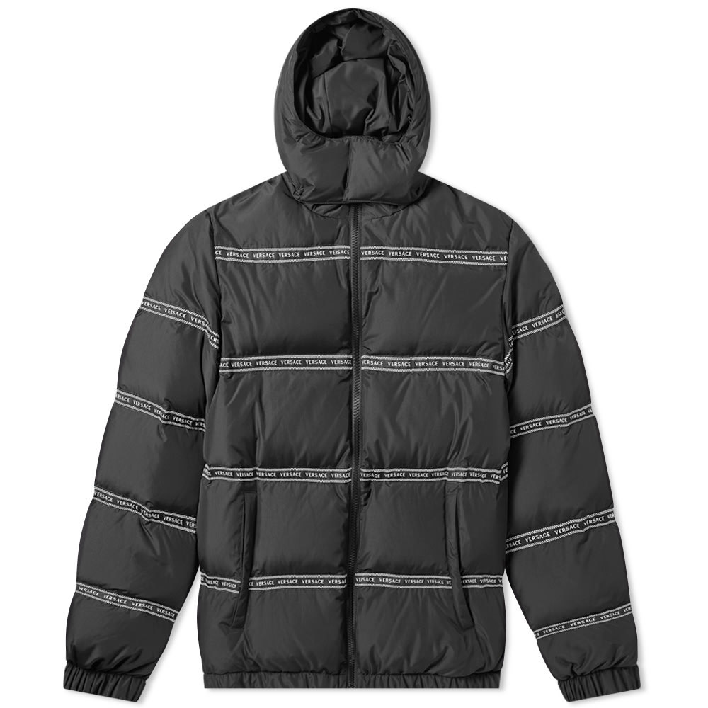 Versace Logo Taped Down Jacket Versace