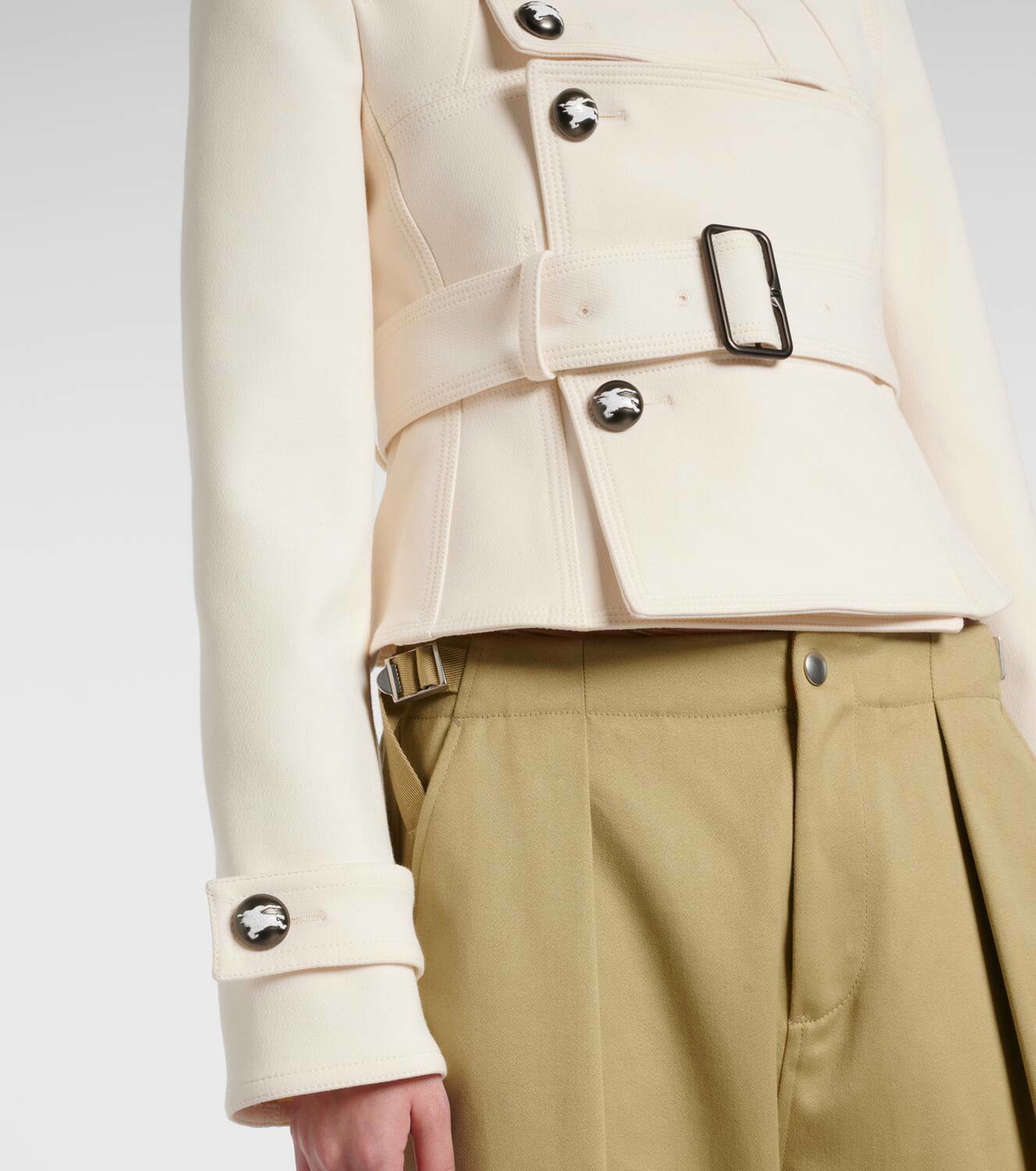 Burberry Belted cutout jacket