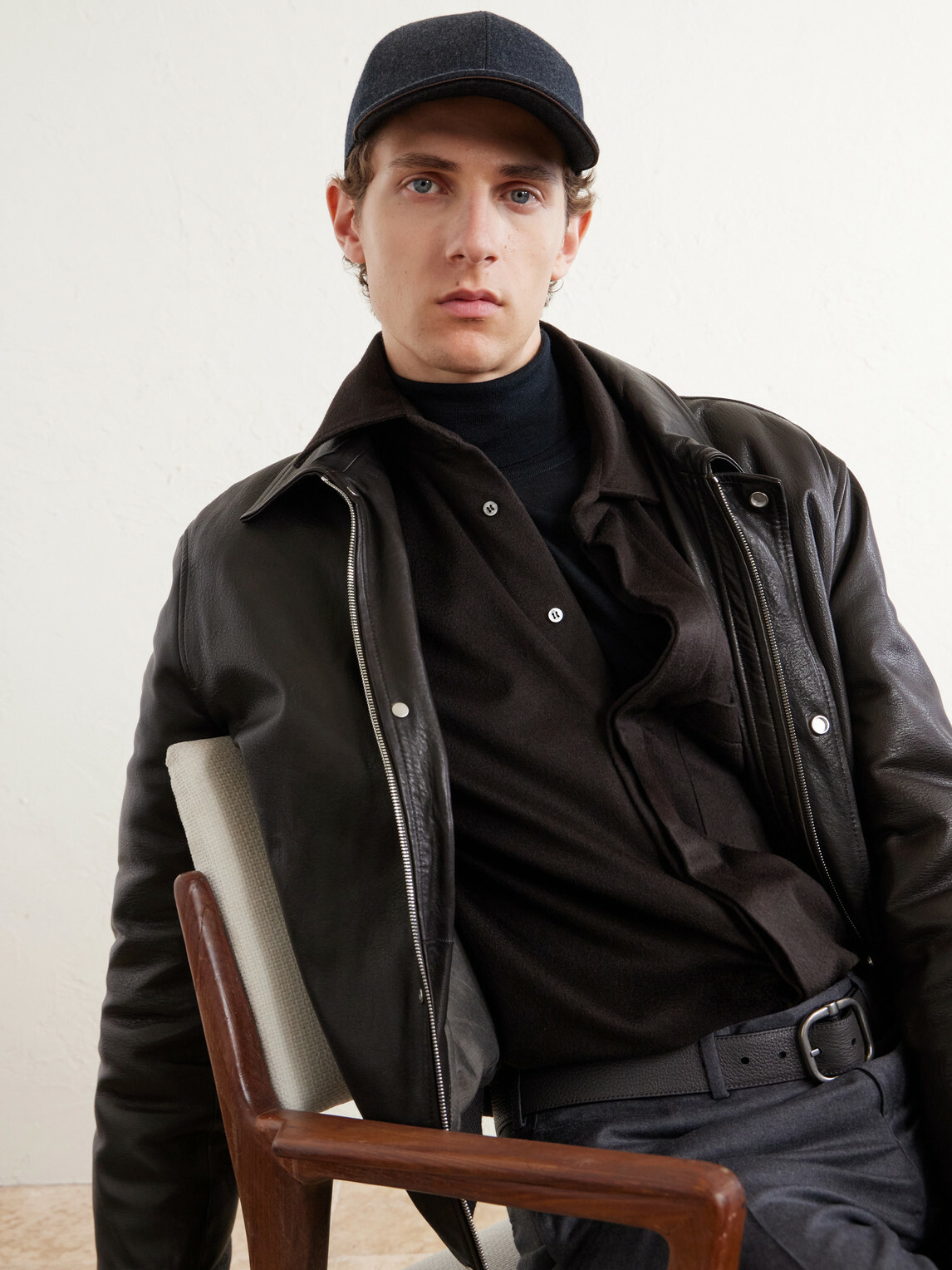 Canali - Logo-Appliquéd Wool Cap - Gray