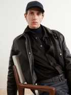 Canali - Logo-Appliquéd Wool Cap - Gray