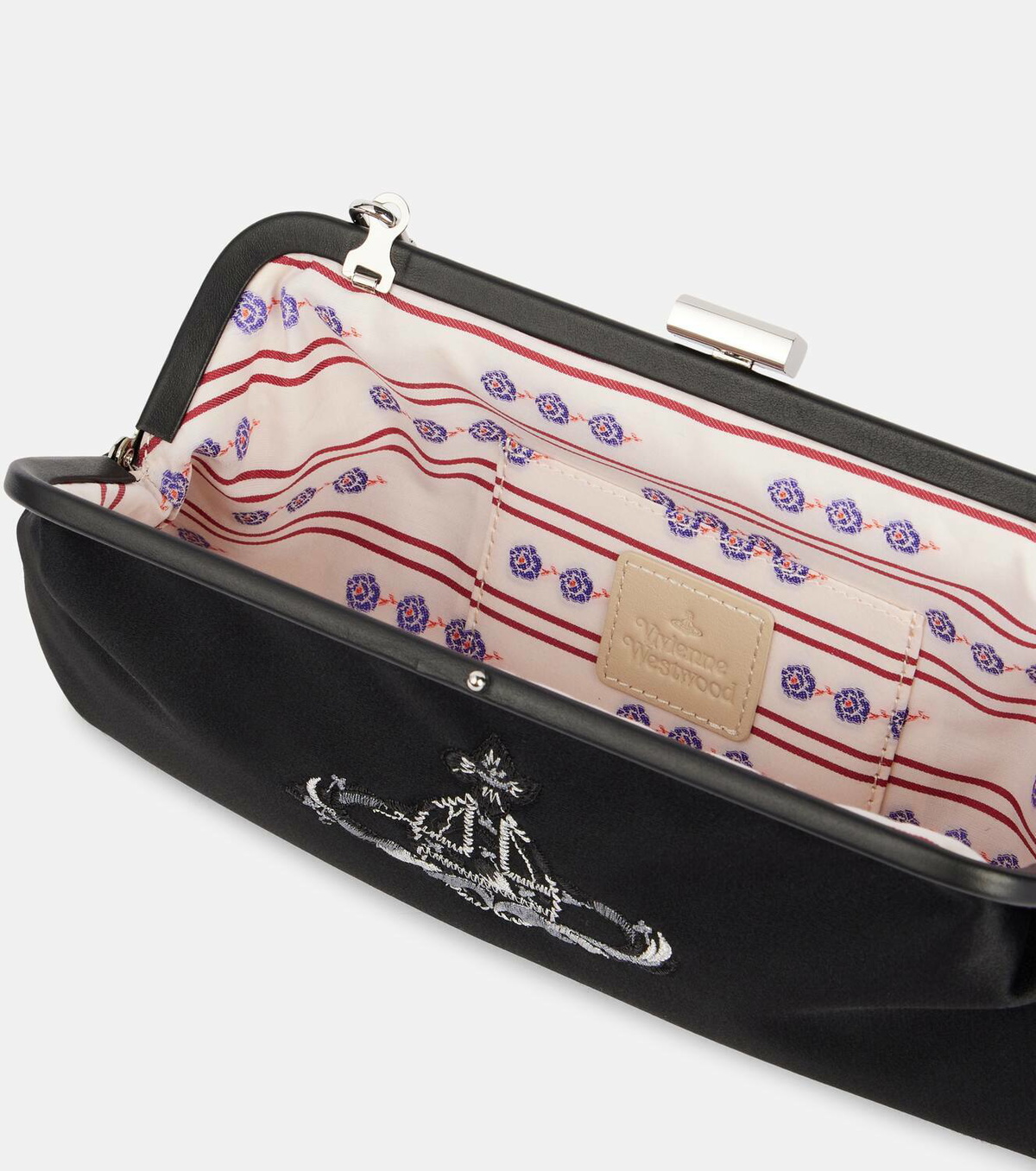 Vivienne Westwood Dorothy embroidered satin clutch Vivienne
