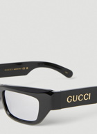 Gucci - Rectangular Sunglasses in Black