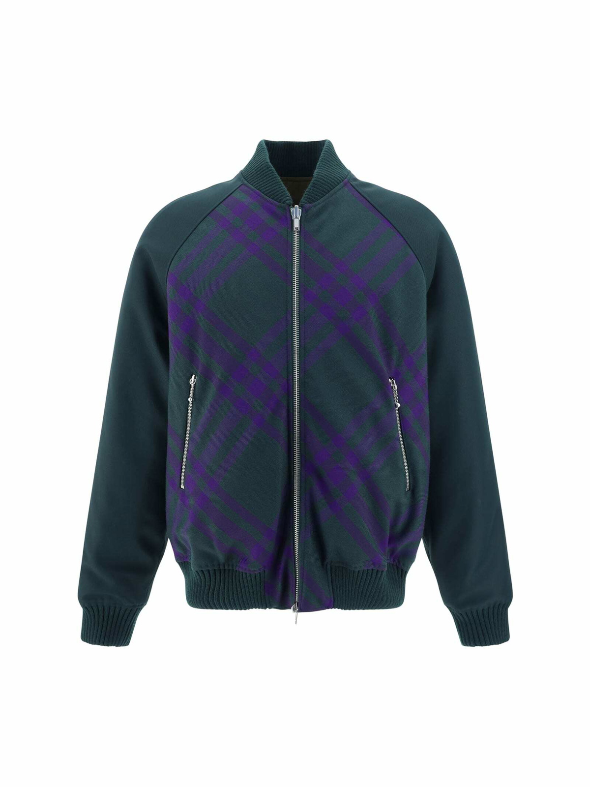 ジャケット BURBERRY Embroidered Polyester Blend Bomber Jacket Burberry Check wool-blend bomber jacket Burberry